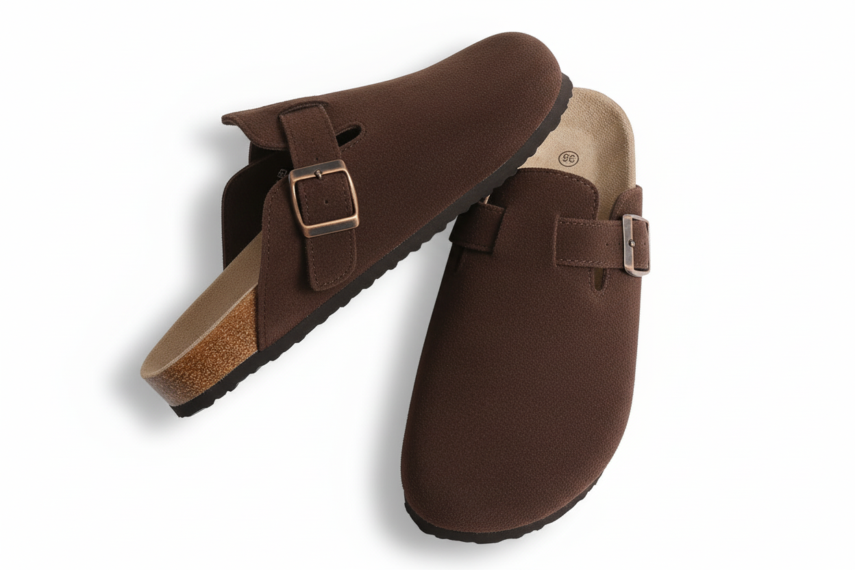 Ciabatte Comfort Marrone Scuro - Posizione Standard